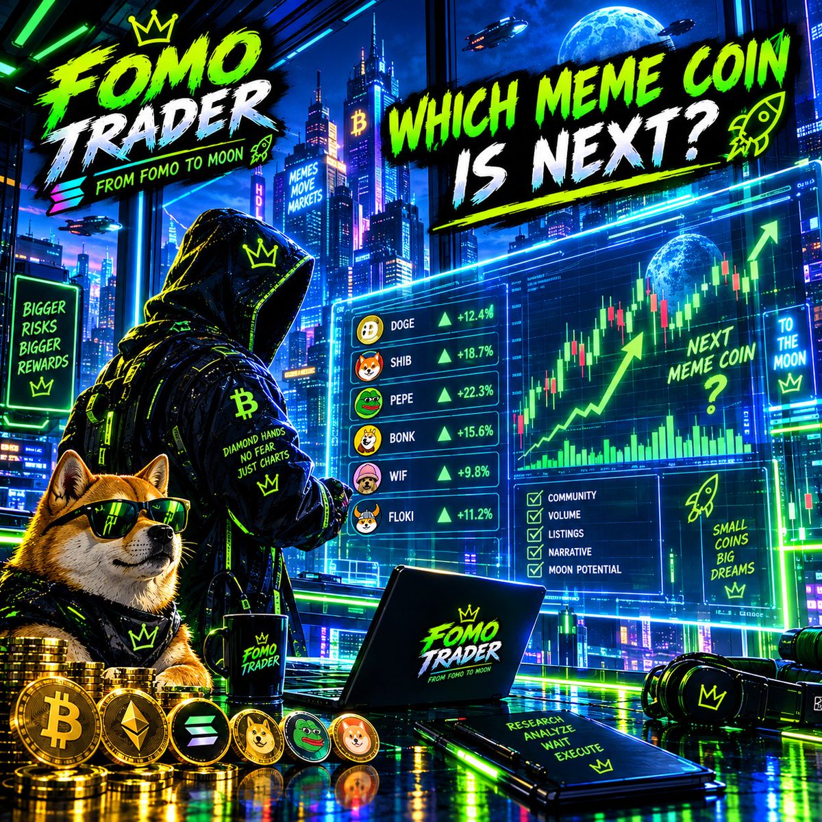 FMFGcoin's tweet photo. The market doesn’t wait for you.
While everyone is asking “Which meme coin is next?”
I’m watching the charts, the volume, the narrative… and waiting for the right setup. 
No FOMO. No blind calls. Just research, patience &amp; execution.
 
#Crypto #MemeCoins #Trading #BTC #Altcoins https://t.co/K95WO4wH1i