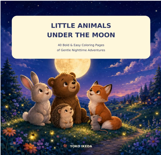 happaclef's tweet photo. A few quiet minutes can change your whole evening. 🌙

40 gentle nighttime coloring pages with little animals, moonlight, and cozy scenes—made for relaxation, mindfulness, and screen-free time.

https://t.co/1ylMLVGDF5 https://t.co/pfBQFZk9YG