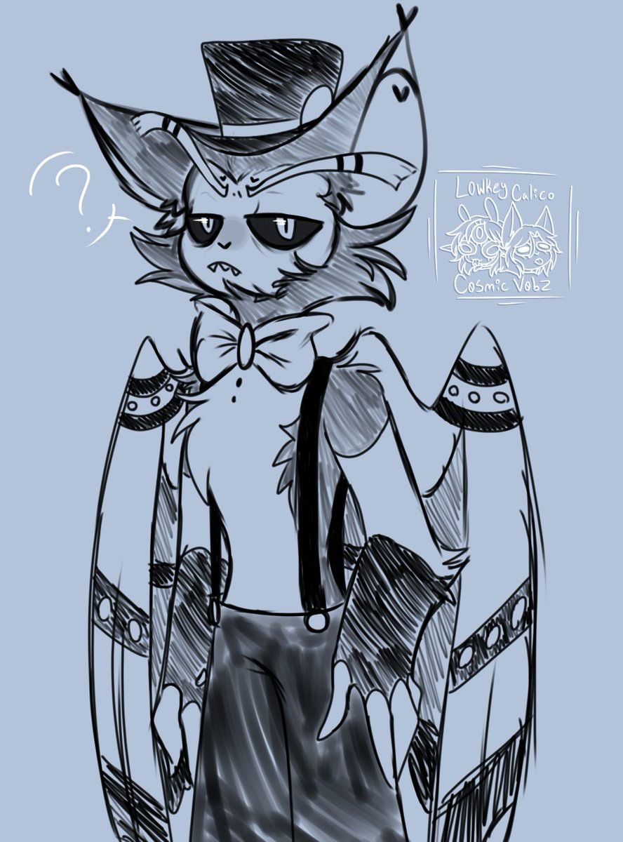 C0SMIC_V0BZ's tweet photo. Did a lil Husk doodle as a warm-up sketch :>

#husk #hazbinhusk #hazbinhotel #hazbinart https://t.co/n1L0PBokxl