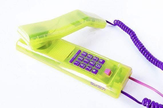 ComputerLove_'s tweet photo. Swatch Twinphone (1991) https://t.co/KGY9b9tliW