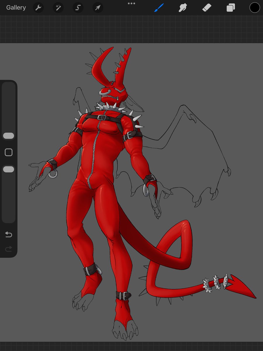 HPKEEFMAKER's tweet photo. on an unrelated note, new oc I got from shitbagdawg on ig (the red gimp is what I bought just dragonified, first design is a design I made for him) #oc https://t.co/H8ikoEpL8e