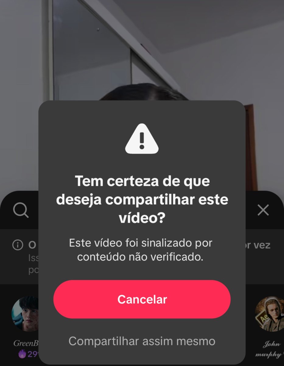 galodibotas's tweet photo. os avisos que o tiktok tá dando https://t.co/QLyIfFdIY9
