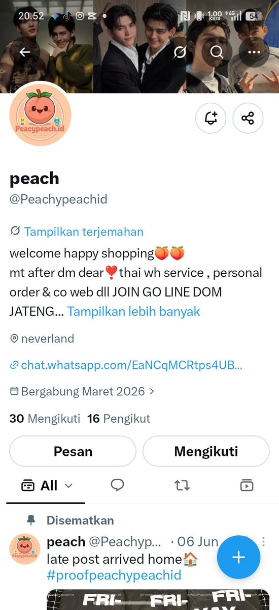 whimsyd0llie's tweet photo. @sourcaandy_ @Peachypeachid @keylraa_ Done all kak, izin ikut GA nya semoga GO nya makin sukses ga ada hnr dan makin berkembang terus🍀 https://t.co/lb4sEyKkex