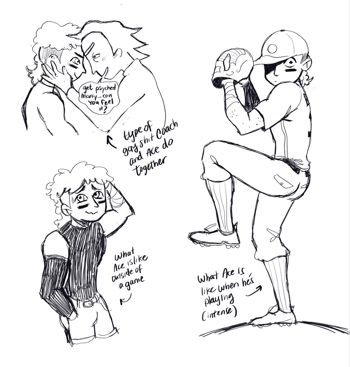 mimkiom's tweet photo. more Ace and Coach doodles for #mortysummercamp :3 https://t.co/qYXd24yFMR