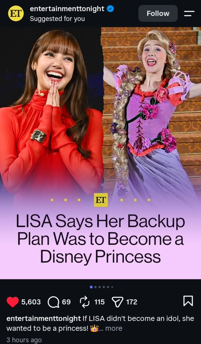 M_27_97's tweet photo. Entertainment Tonight's posts:

#LISA #LISAxFallon #FallonTonight #LISA_SaWaDiKa #TonightShow
@wearelloud @FallonTonight

FACEBOOK:

Likes - 43
https://t.co/AREziiZLcW

INSTAGRAM:

Likes - 5K
https://t.co/8MCaTIoB0n https://t.co/EE4maGOQ8l