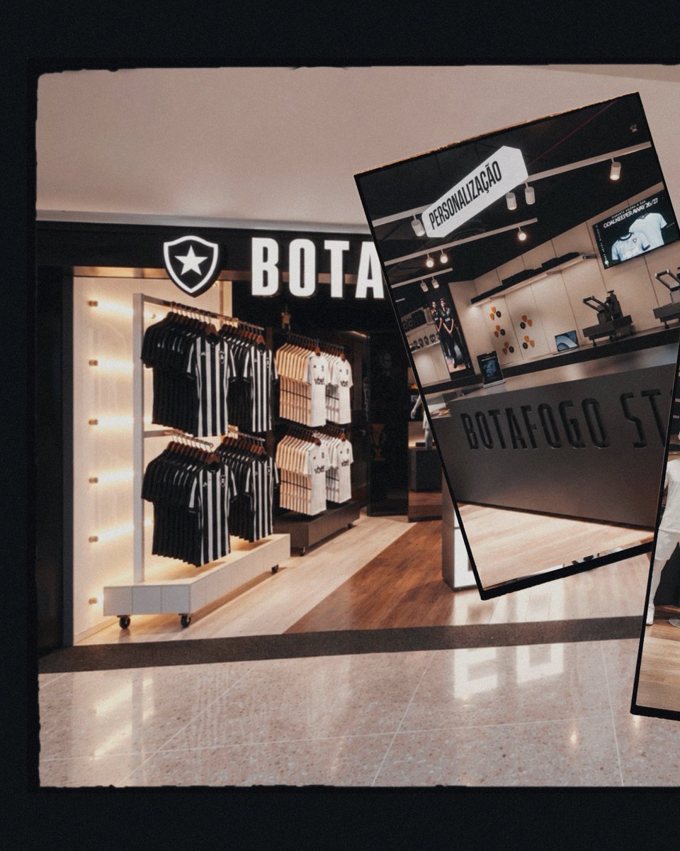 Botafogo's tweet photo. A Botafogo Store do Plaza Niterói será a quarta inaugurada pelo Clube, que segue o seu processo de expansão e aproximação com a torcida de forma estratégica, sendo conduzida com o compromisso de preservar a qualidade do serviço, a experiência do torcedor e a imagem institucional do clube. #BFR