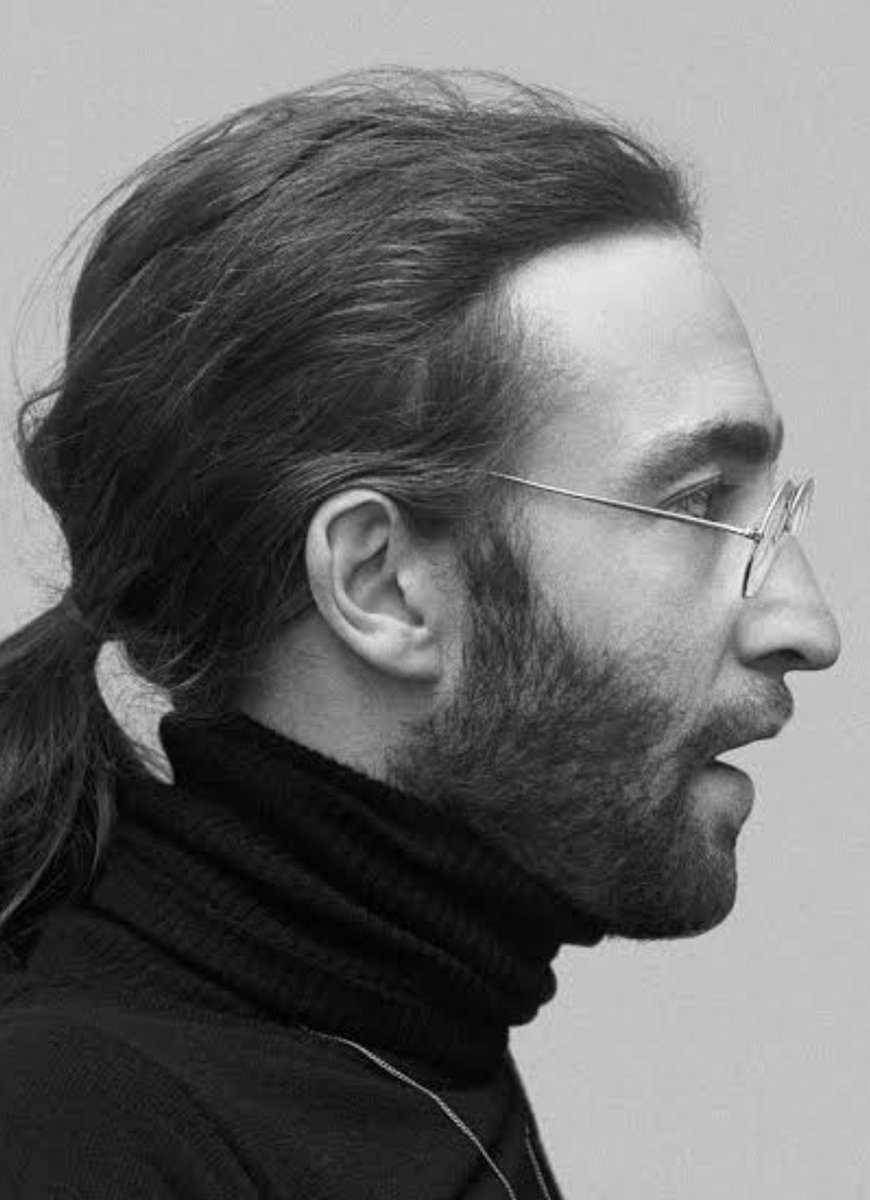 ceofjohnlennon's tweet photo. John Lennon's side profile. https://t.co/ygsRtUhm6k