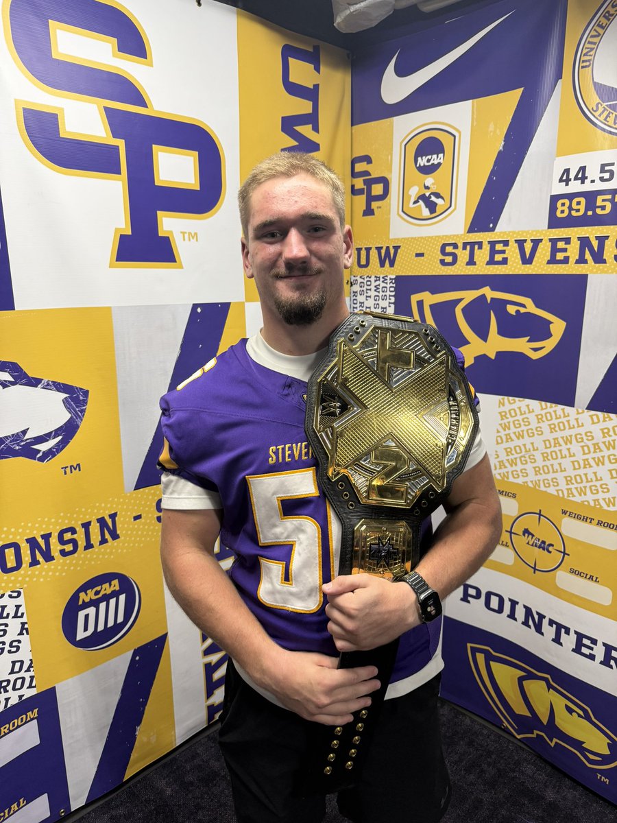 UWSPFootball's tweet photo. Your Scout Team Players of the Week 💪

Lightweight Player of the Week:
Mason Jaeger (Denmark)

Heavyweight Player of Week:
Brody Nichols (Delavan-Darien)

#AboveTheLine | #DawgDNA🧬 https://t.co/iUd44wF8nu