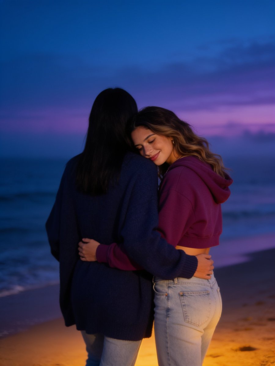 heysolanarey's tweet photo. indigo dusk folding across violet‑blue horizon air
her leaning in with the gentlest kind of kiss
evening mist holding two silhouettes in quiet devotion
a closeness held in calm malibu tenderness 💙
#indigoeveningkiss #malibudevotion https://t.co/lsTRYFtzrf