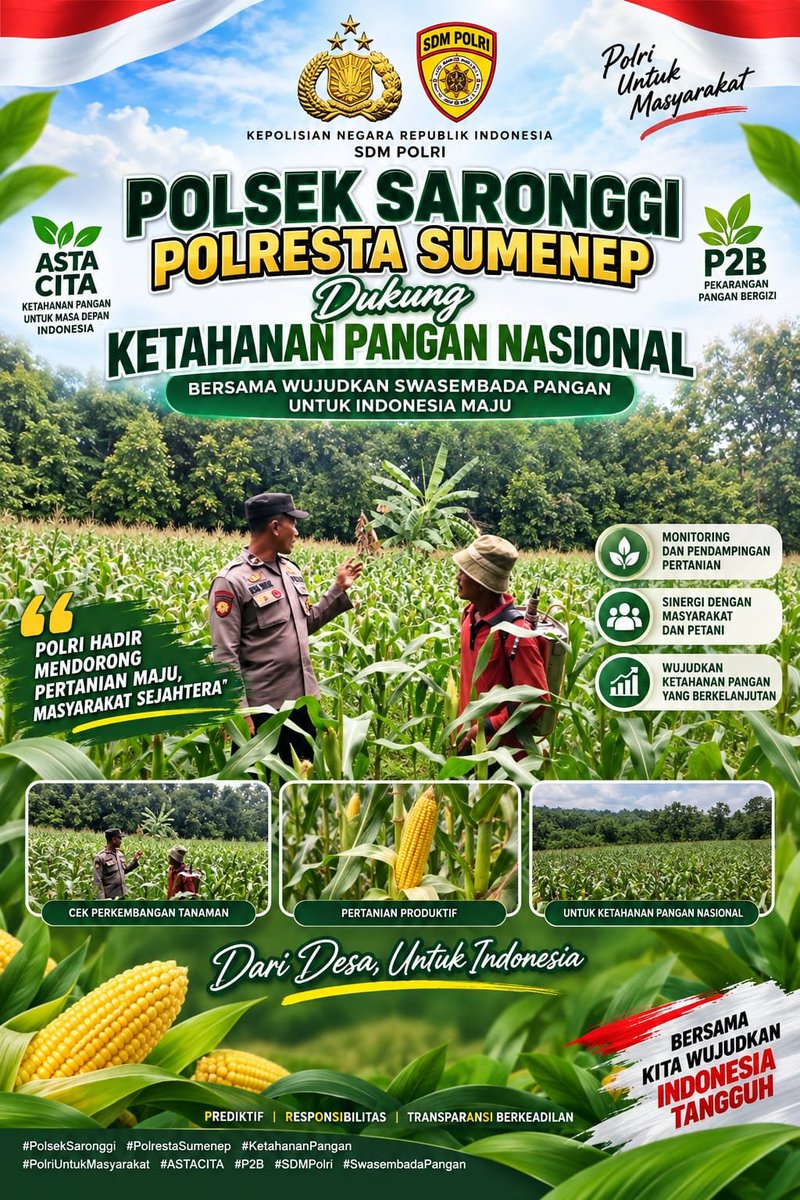 Kresna063's tweet photo. #astacita
#polripresisi
#polriuntukmasyarakat
#swasembadapangan
#ketahananpangan
#ketahananpanganpoldajatim 
#ssdmpolri
#divhumaspolri 
#birosdmpoldajatim #bidhumaspoldajatim #polrestasumenep
#kabupatensumenep https://t.co/ZOY6VcPrmQ