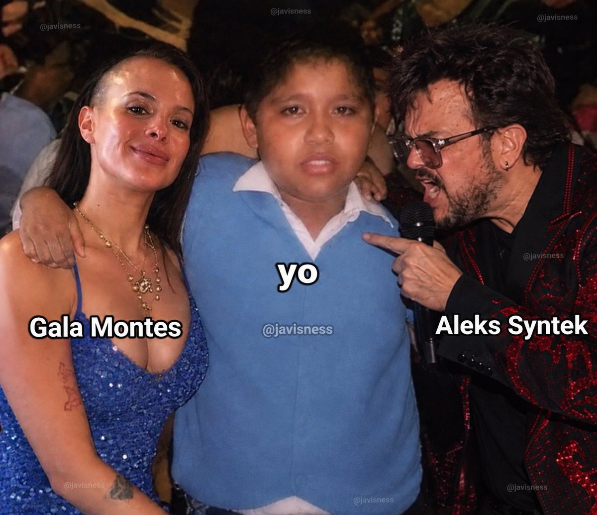 Javisness's tweet photo. Pasando por cosas que solo aleks syntek y gala montes https://t.co/EOzji2ivTi