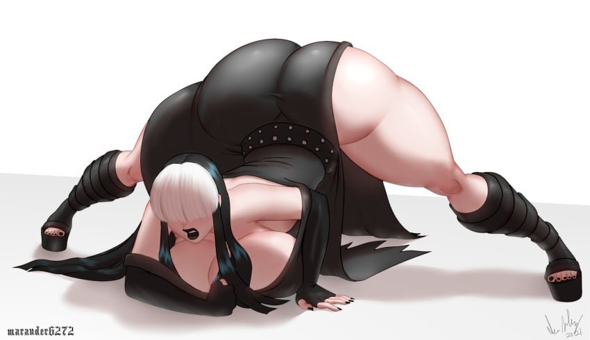WalkHorseBait's tweet photo. The goth flexing her wobbling stallion baiting curves ~ https://t.co/Iri40Y0kge