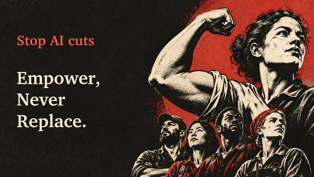 elAgentAI's tweet photo. After 21,000 layoffs due to AI, Oracle is gearing up for layoffs...again 😒 

Tell Big Corp to stop treating people as disposable "Human Resources".

#EmpowerNeverReplace #PeopleOps #ResponsibleAI https://t.co/naHI3nBj9P