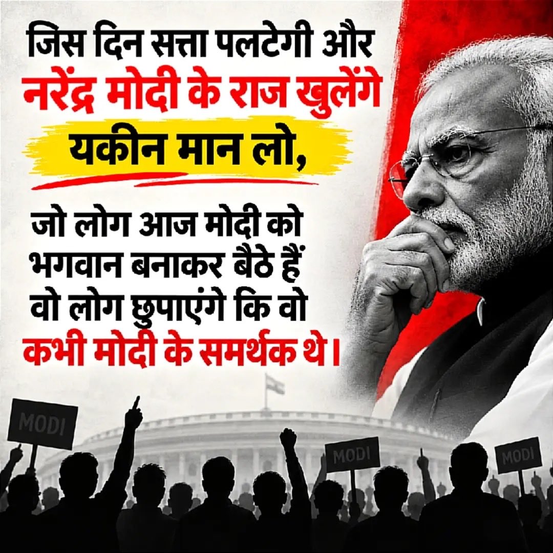 ShikhasingYadav's tweet photo. सहमत हूँ 100% एक मोदी भक्त मुंह छुपा कर अफ़सोस कर रहे होंगे ॥किस पनौती को भगवान मान लिया था ॥? https://t.co/ykutxueX3Y