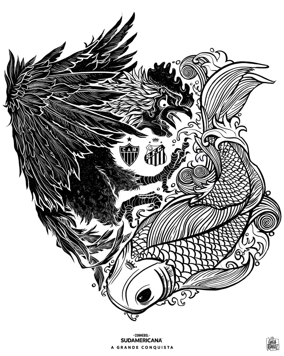 _GonzaRodriguez's tweet photo. Aparte de jugar con la idea de yin / yang aprovechando sus colores y animales representantativos, esta vez también incorpore la forma de sus escudos... algo que creo nadie se dio cuenta 😬😄

Matchday para @Sudamericana
 
Siempre arte, nunca IA
            https://t.co/F3sAa82bvB https://t.co/V1En5uKjEB