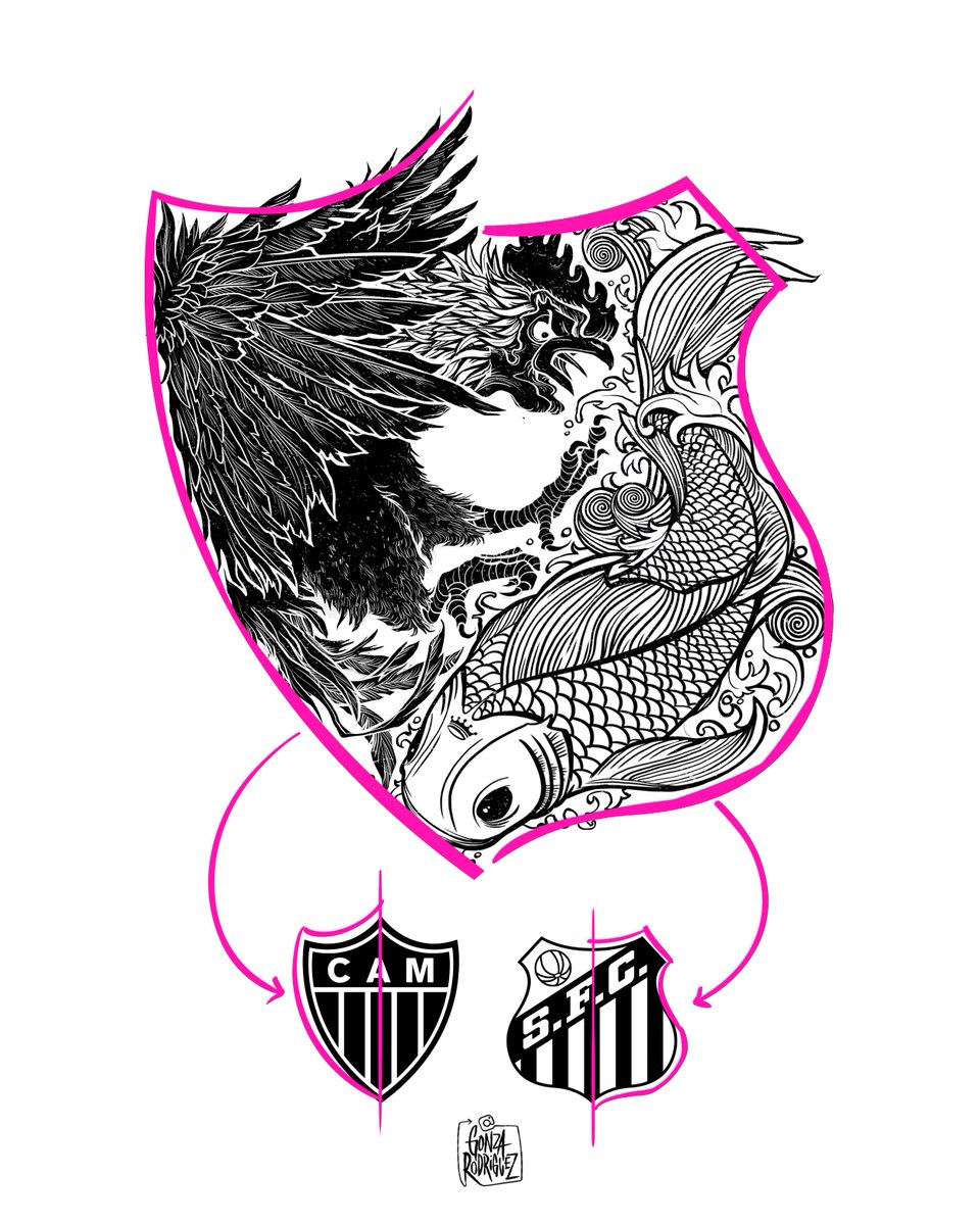 _GonzaRodriguez's tweet photo. Aparte de jugar con la idea de yin / yang aprovechando sus colores y animales representantativos, esta vez también incorpore la forma de sus escudos... algo que creo nadie se dio cuenta 😬😄

Matchday para @Sudamericana
 
Siempre arte, nunca IA
            https://t.co/F3sAa82bvB https://t.co/V1En5uKjEB