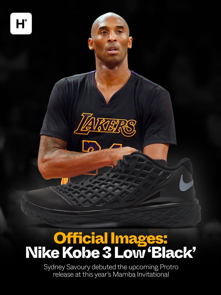 houseofheat's tweet photo. OFFICIAL IMAGES 🐍⚡️

Nike Kobe 3 Low Protro "Black" https://t.co/q4jiiio3ru