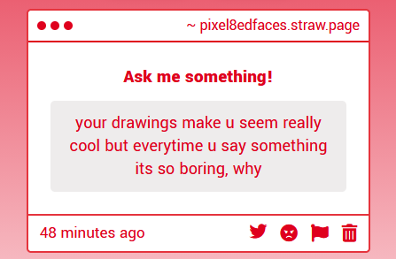 r0tting_inside's tweet photo. 1 - idk like a few years but i havent learned like anything
2 - im a moid but i dont like anyone
3 - wtf do yall think im gonna be like 😭😭😭 https://t.co/jN7Wfa4m66