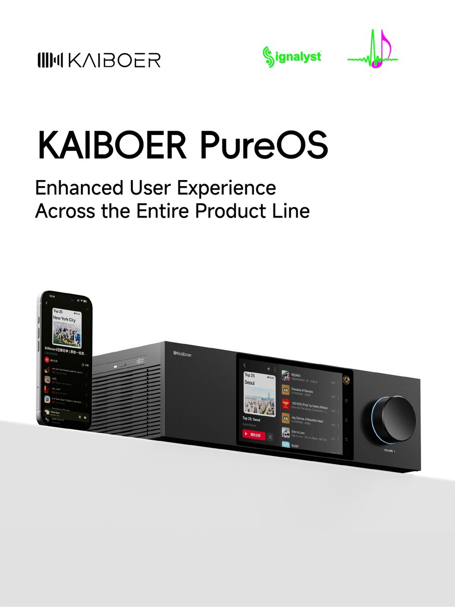 KaiboerAudio's tweet photo. PureOS OTA Firmware Update | Unlock HQ‑Player NAA Hi‑Fi✨
Kaiboer rolls out PureOS OTA update Sep 2026 Supported: DMP‑K7 / K8 / K8 PRO / flagship DMP‑K9 series.
Firmware upgrades expand your Hi‑Fi potential, keep streamers performing at their best.
#kaiboer #HiFi #Audiophile https://t.co/0hnmSovWwg