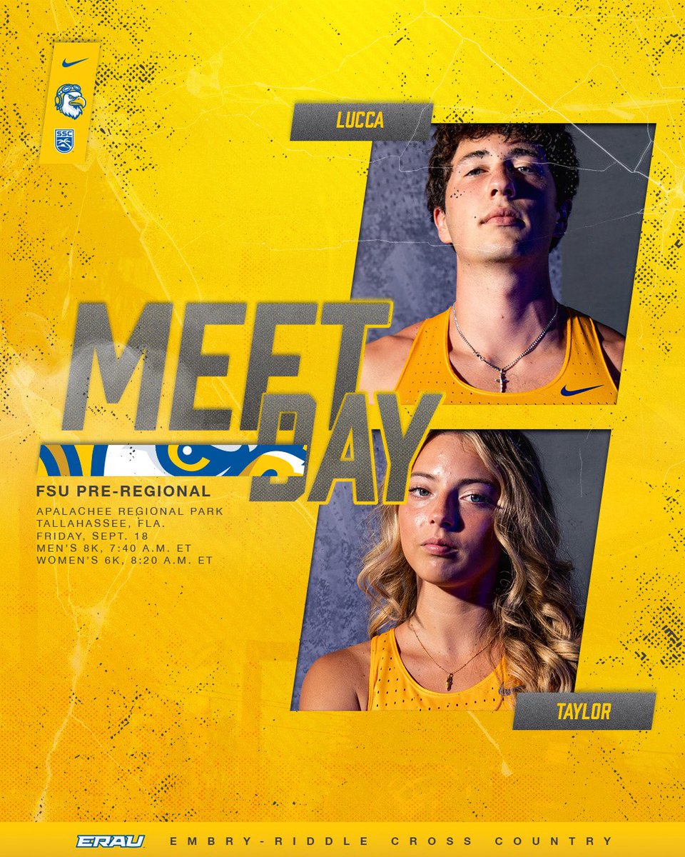 ERAUXCTF's tweet photo. Meet Day in Tallahassee‼️

🆚 FSU Pre-Regional
📍 Apalachee Regional Park 
⏰ Men 7:40 A.M. | Women 8:20 A.M.
📈 https://t.co/Kt7tM6qNPg

#GoERAU // #MeetDay https://t.co/kZhJKBBZjU
