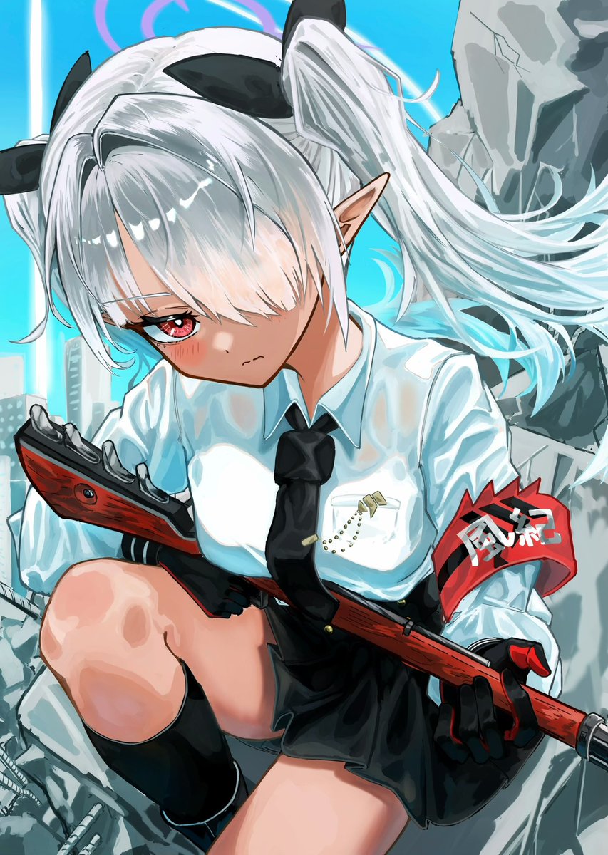bzmShouyusenbei's tweet photo. イオリちゃんのために僕は風紀を乱す(?) #ブルーアーカイブ https://t.co/Gp4JN3Jraz