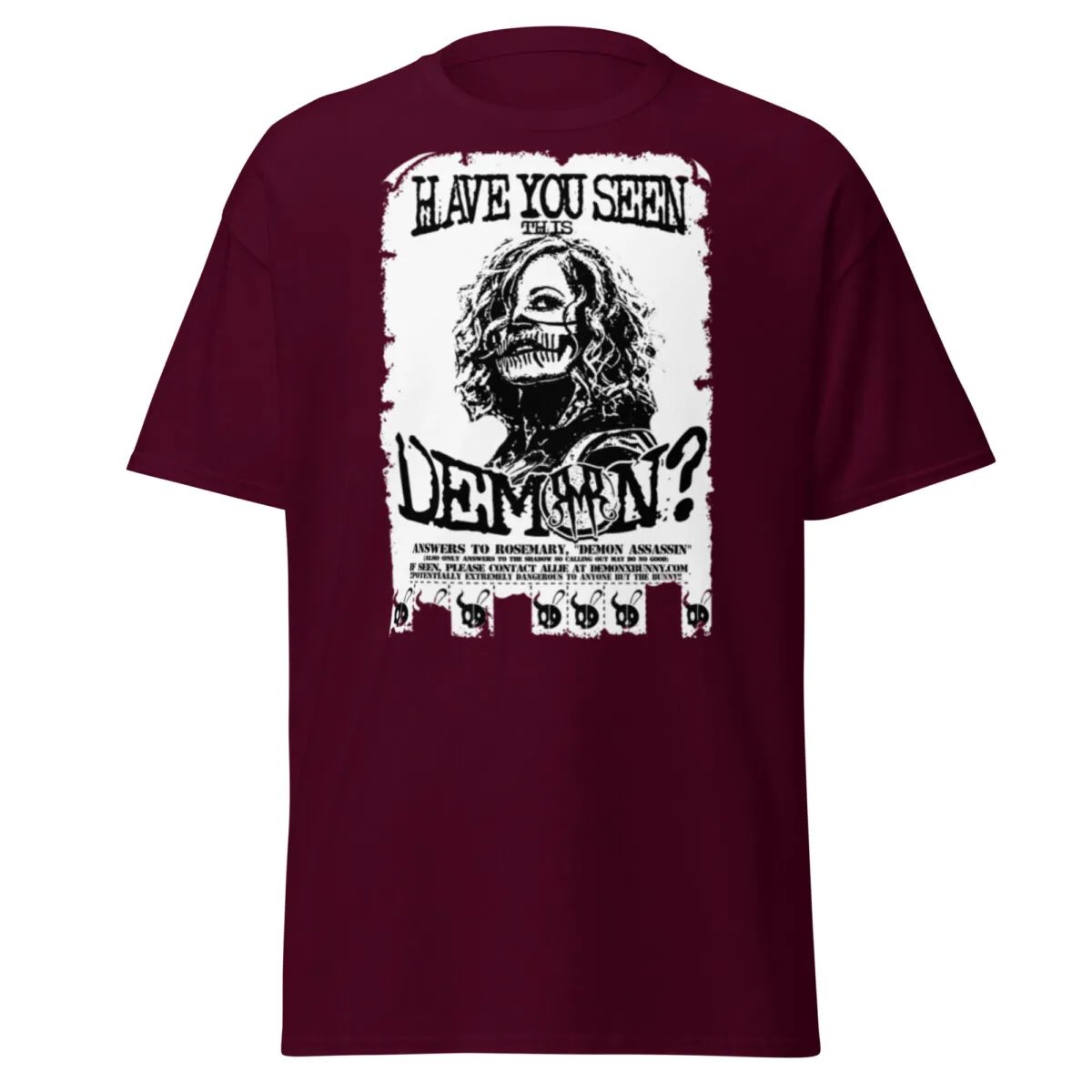 Rushlemania's tweet photo. 🚨Merch alert!🚨

First things first - @DemonxBunny is putting this design back on sale in two new colour variants!

Help us fund this surg- er- search for @WeAreRosemary!!

I miss my Demon 😭😭😭

https://t.co/hRN4tMiXPz https://t.co/nEaNcmxpGr
