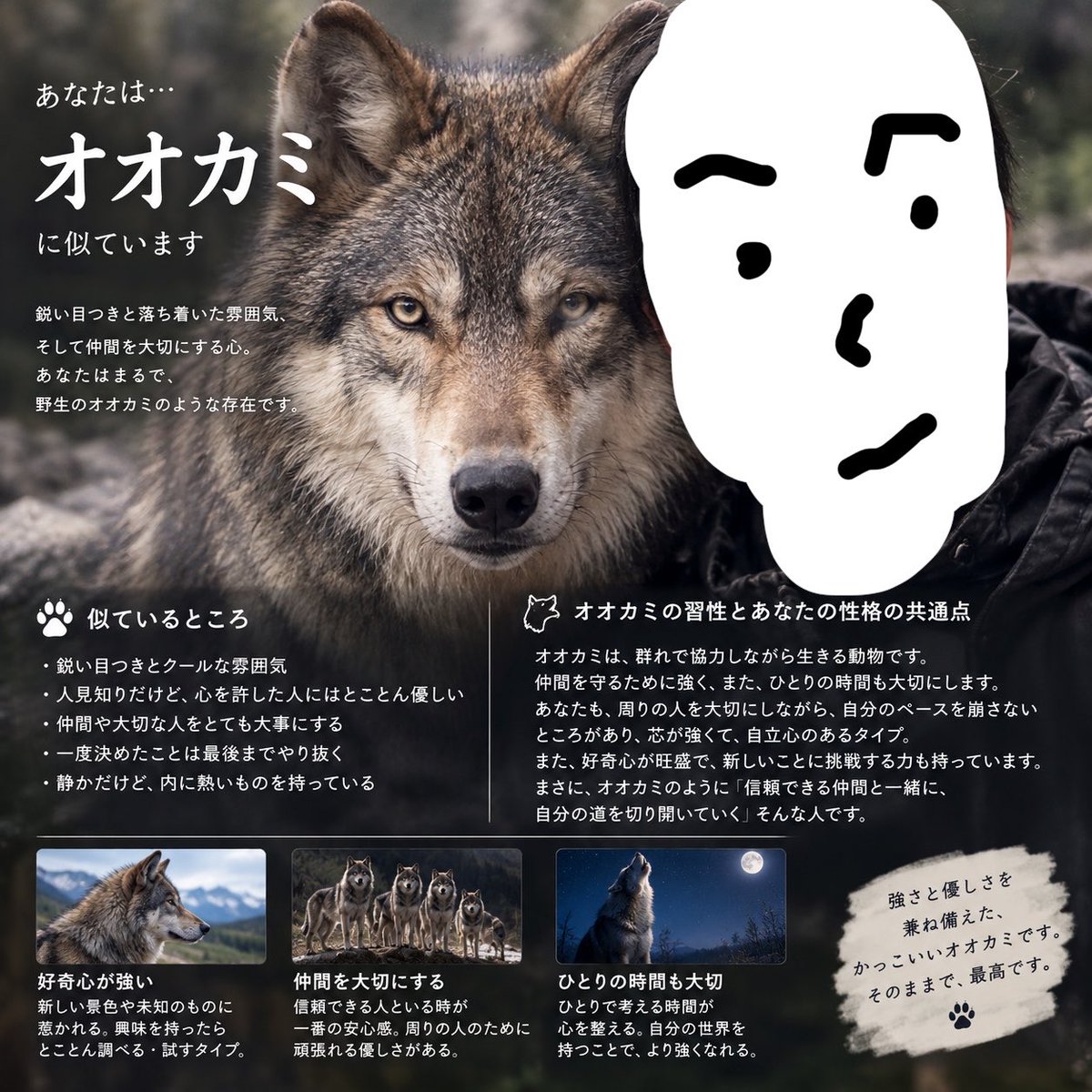 Aoumi_Noa's tweet photo. 流行りのやつやってみた🐺 https://t.co/OBSup45A5k
