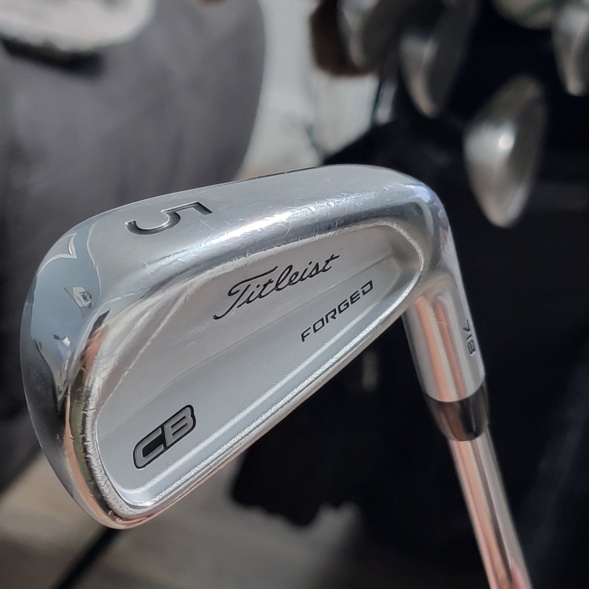 TheJoelClements's tweet photo. Got a set of 718 CBs in from ebay and found a pretty good dent in the 5 iron shaft that wasn’t mentioned in the listing.

Seller was cool about it and refunded me $60, so instead of sending them back I ordered a replacement shaft and I’m fixing it.

Little more of a project than I planned on… but these aren’t going anywhere. 

Anywhere club builders or shaft experts see this - How bad is this dent really?