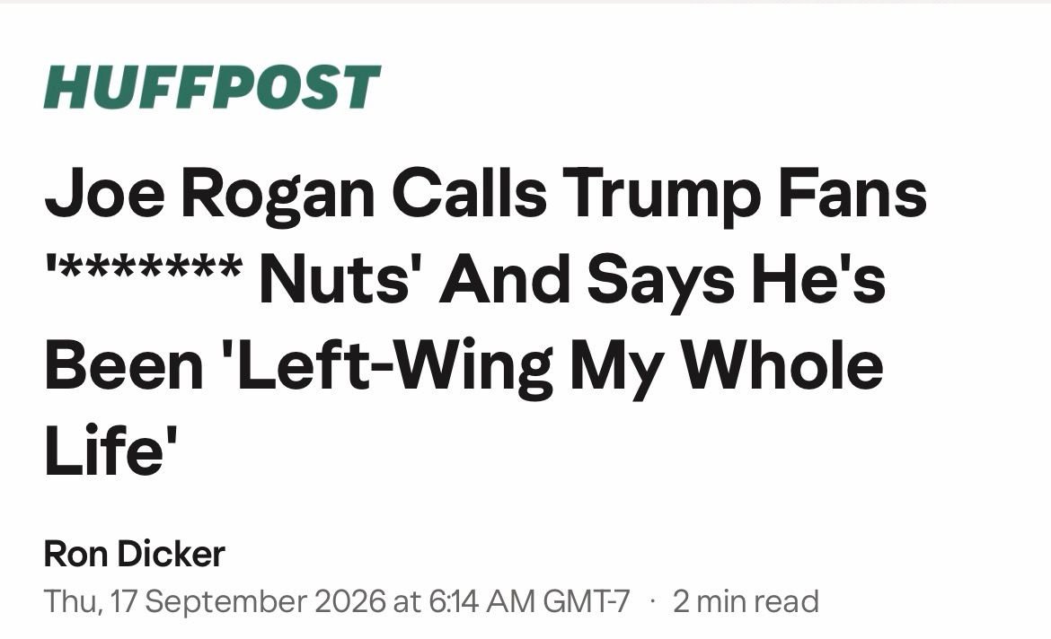 ActualCorn's tweet photo. Funniest joke Joe Rogan has ever told https://t.co/b6YjdsORPM