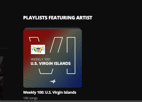 3XOBA's tweet photo. 3XOBA — Medulla 🇻🇮
#61 Weekly 100 U.S. Virgin Islands 😭🔥
We moving. https://t.co/sJnhjAUodG