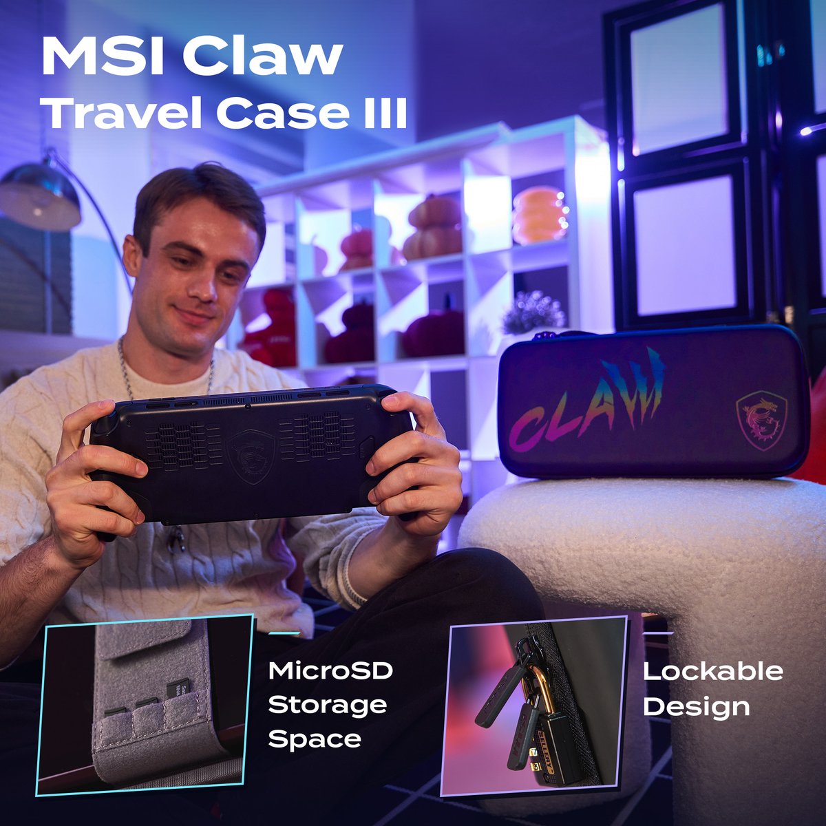 msigaming's tweet photo. Flex your Claw in style 😎
The Claw 8 EX AI+ Launch Pack comes with essential accessories designed to level up the look, keep your Claw protected, and stay ready wherever you play.
Style it. Protect it. Play anywhere.
https://t.co/1TOpm4pCMp

#MSIClaw #Gaminghandheld #HandheldPC https://t.co/SD1YvR4f0i