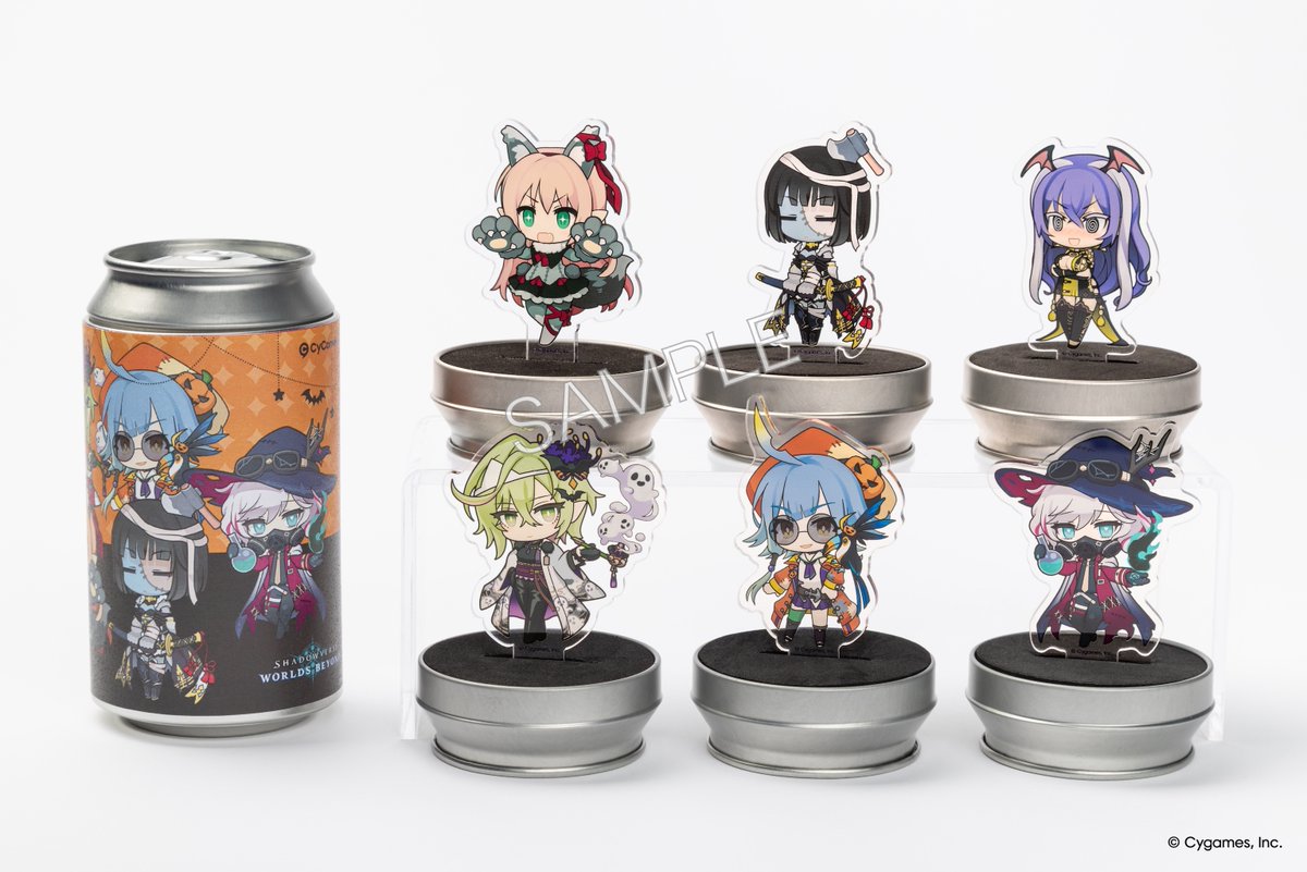 CyConveni's tweet photo. 🆕 9/25発売商品紹介 ✨

『Shadowverse: Worlds Beyond』よりAcCanSta HALLOWEEN Ver. Vol.1が登場！

缶を開けるとハロウィン衣装のミニキャラクターが1体ランダムで入っています👻
全6種、どのキャラクターと出会えるかはお楽しみ！

#CyConveni #サイコンビニ https://t.co/21PVLr7buU