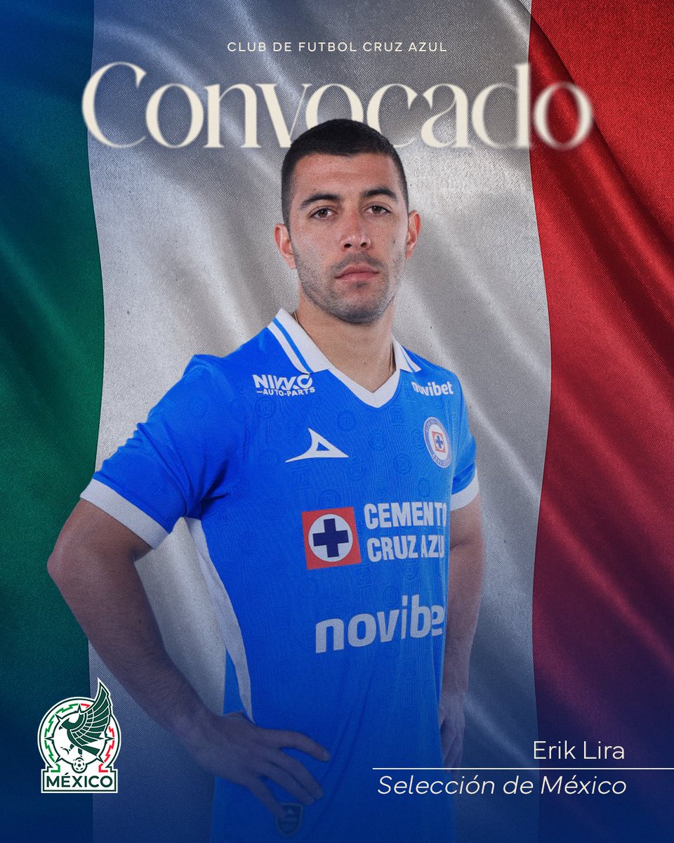 CruzAzul's tweet photo. Nuestros convocados mexicanos para esta fecha FIFA. 💙🇲🇽

🚂 Jeremy Márquez 
🚂 Erik Lira 

¡Felicidades! https://t.co/To3hcPE4KI