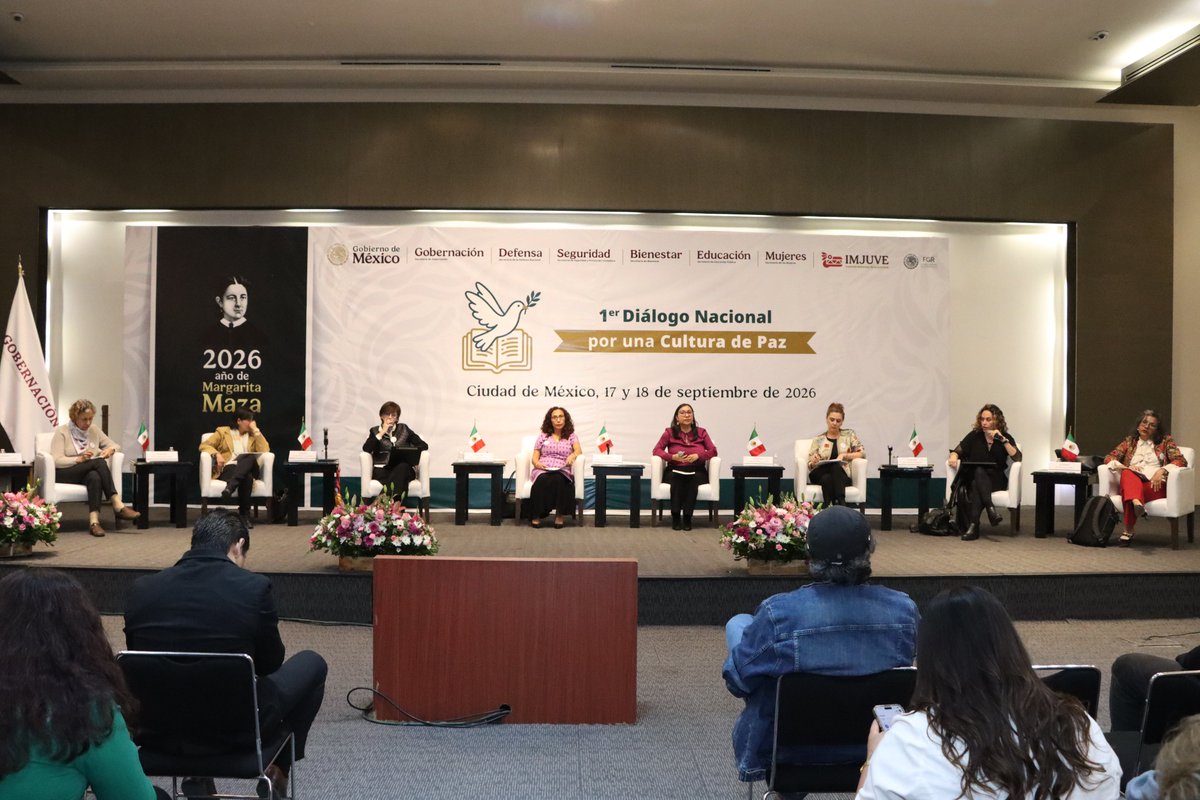 RocioBarcenaM's tweet photo. La participación de las mujeres es esencial en la construcción de la paz. Para generar conciencia sobre su importancia, se realizó el eje “Procesos de Paz con Perspectiva de Género” del 1er Diálogo Nacional por una #CulturaDePaz. @Claudiashein @rosaicela_ @SEGOB_mx https://t.co/JqhzhOqtCO