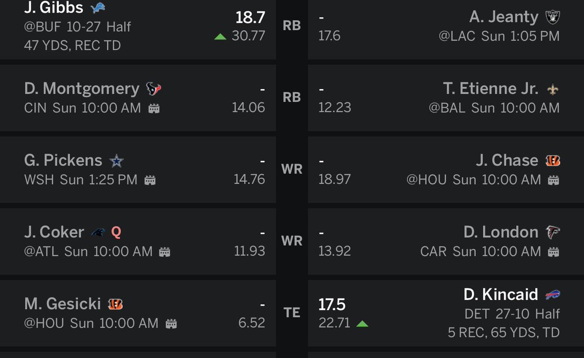 iamJoePleasant's tweet photo. @NFLFantasy It’s a battle. https://t.co/MwtdgDzyk2