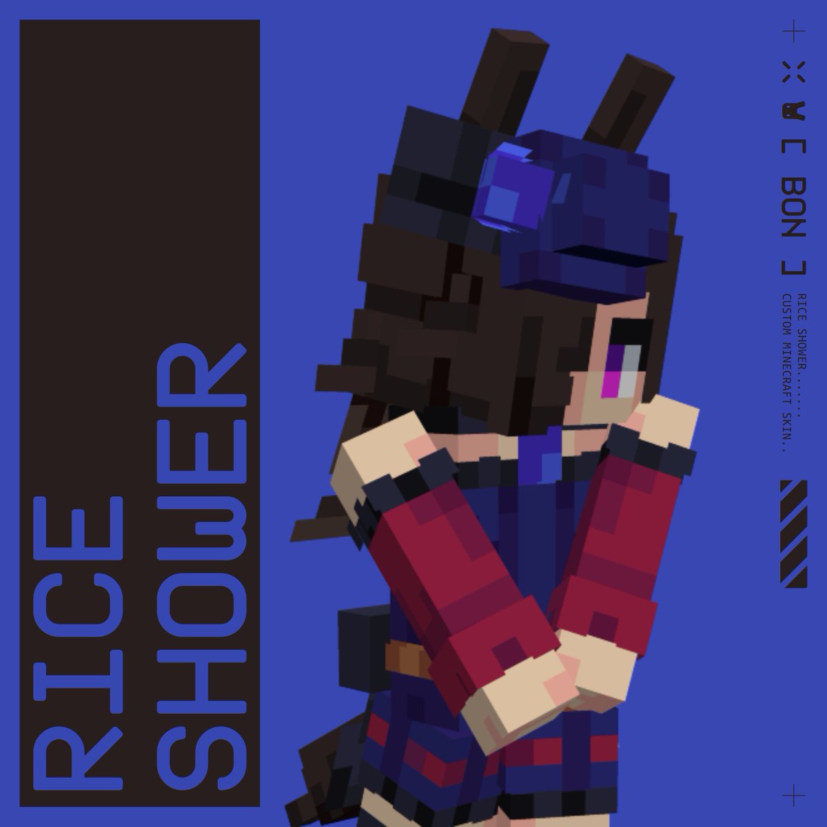 BruhItsBon's tweet photo. Rice Shower 
#ウマ娘 #umamusume  #minecraft https://t.co/Oso2r2nyQz