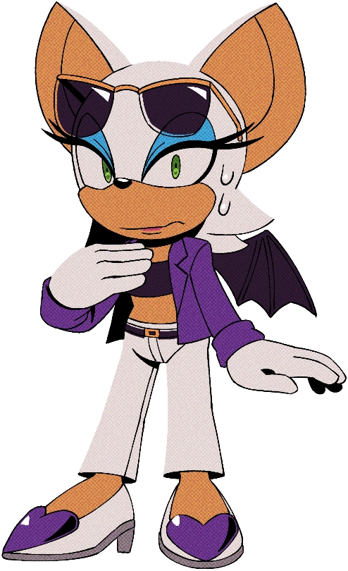 Rouge_TBat's tweet photo. "Well, I kinda -"
"Sort of-"

"Lost my versions of Shadow, and Omega."
"So it's hard to gauge things..."
"But hey, I manage...." https://t.co/pnNmQ2V3Ko