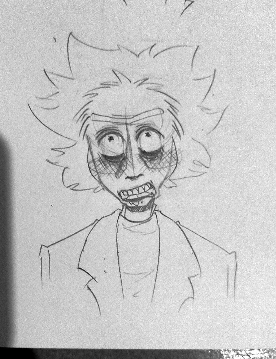 chapaw3yz's tweet photo. Rick’s old sketches. Oh how much I love drawing his emotions(U.U) https://t.co/Rt90gJtyXH