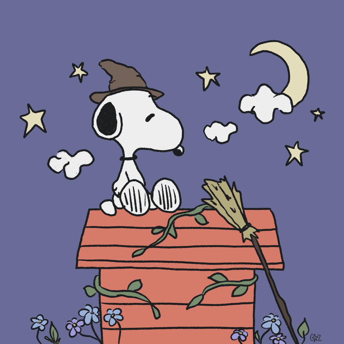 notboy1818's tweet photo. witchy snoopy (made for an art trade with @_Mjbonny_ ) ((should i post more of my art trades??)) https://t.co/OAnKUt03ma