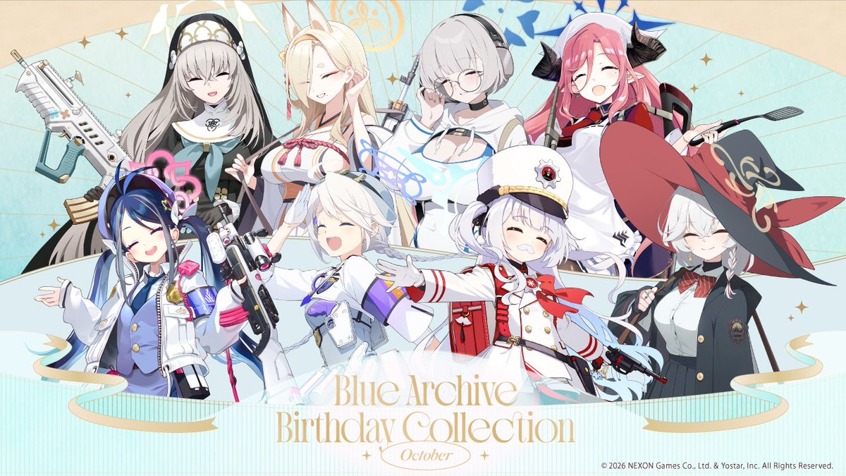 yostarshopakiba's tweet photo. ◤￣￣￣￣￣￣￣￣￣￣
🎂Blue Archive🎂
Birthday Collection
＿＿＿＿＿＿＿＿＿＿◢
生徒のバースデーを記念した特別グッズを9月25日より販売開始！
第9弾は10月に誕生日を迎える生徒たち🎉

▼詳細はコチラ▼
https://t.co/hyPQaIKpil

#Yostarアキバ #ブルアカ https://t.co/Z2LHhhKVMe