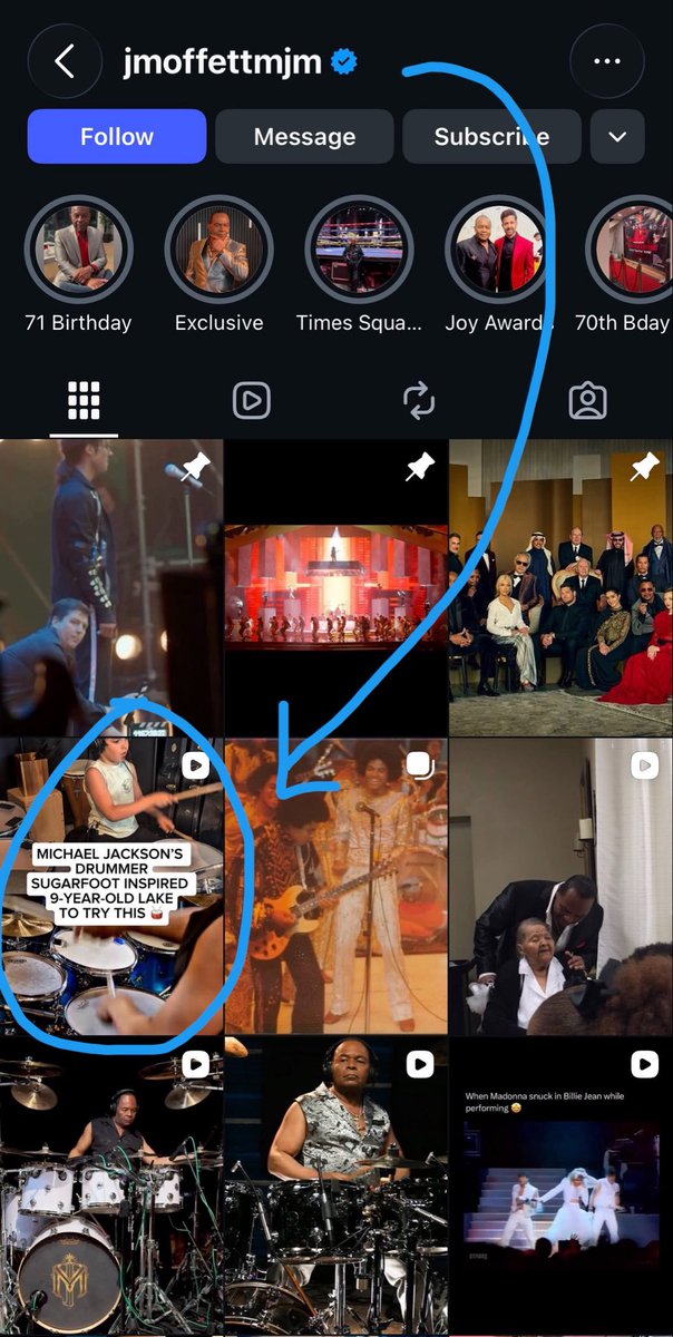 jakenolen's tweet photo. Michael Jackson’s drummer Jonathan Moffett shared my student’s reel on his Instagram!

My studio is in the reel 👀 https://t.co/zPaHBRaoTF