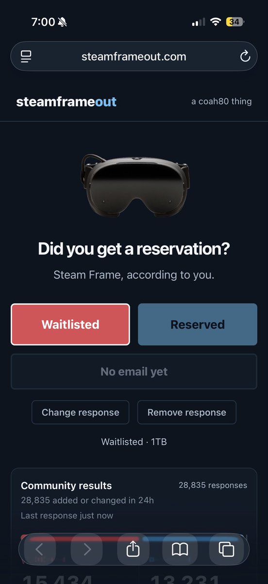 CarsonBarrel's tweet photo. If you haven’t already gone to this page then please do so if you signed up for the steam frame #VR #Steam #Steamframe https://t.co/Yzuipfgq4u