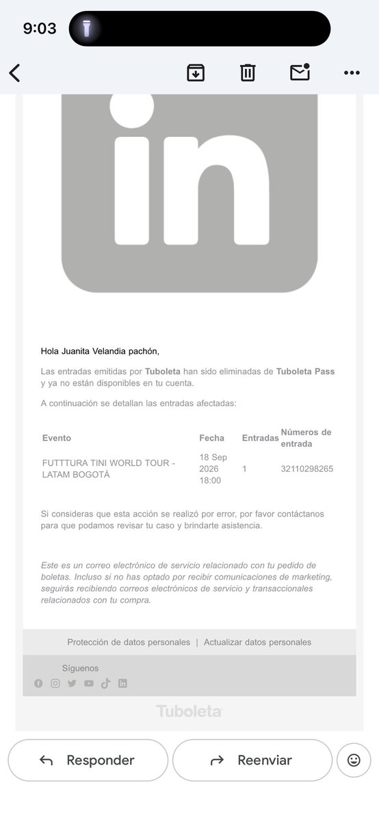Juanis_00's tweet photo. @Tuboletaoficial me explicas que esto???????? https://t.co/sHIVlS4N4W