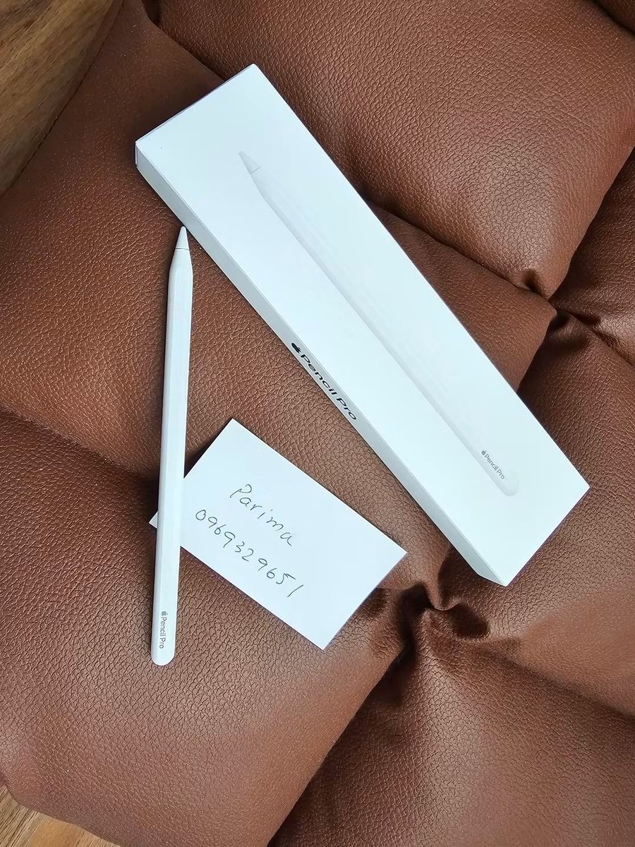 Parima_0's tweet photo. 🔔 อุดหนุนเค้าหน่อย 🥺 ~ ลดราคา 

ส่งต่อ Apple Pencil Pro ซื้อมาผิดรุ่น แกะมาเช็คของเฉยๆ ยังไม่ได้ใช้งานครับ

ปล่อยต่อ 2,200.- รส.

สนใจ dm มาสอบถามเพิ่มได้ครับ 
หรือแอดไลน์ไอดี 0969329651

#ปากกาไอแพด #ปากกาiPadมือสอง #applepencilมือสอง #applepencil  #ส่งต่อapplepencil https://t.co/ZQbFOzkqVl
