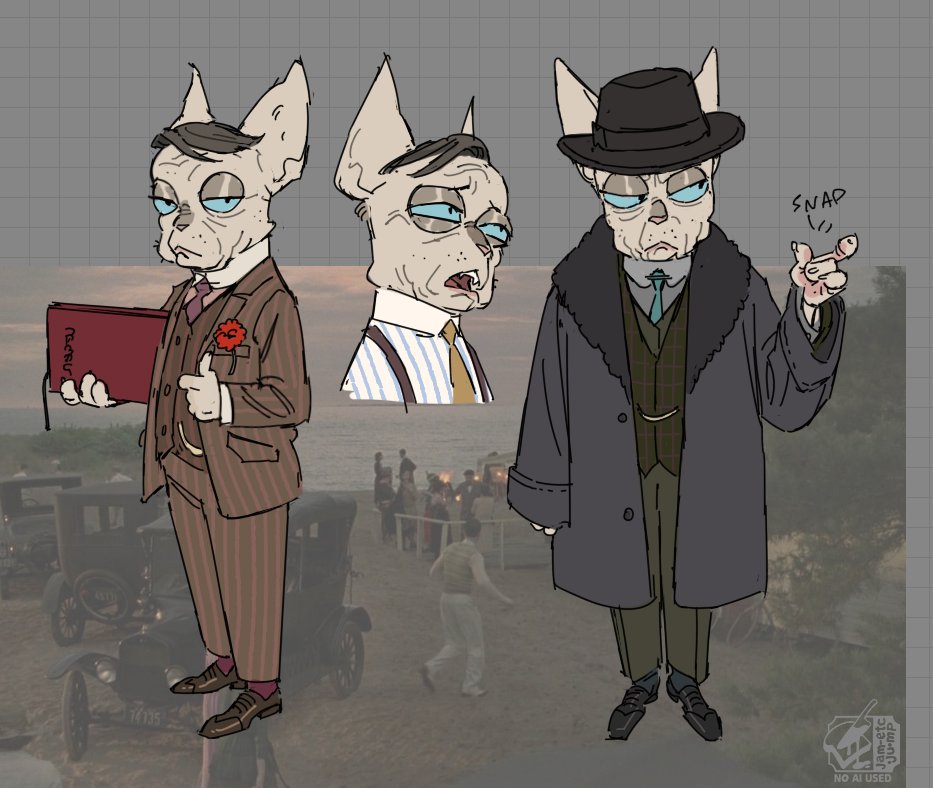 jam_etc_art's tweet photo. concept: boardwalk empire but lackadaisy cats https://t.co/B6wNmRRZ7f