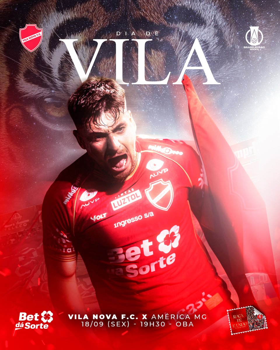 VilaNovaFC's tweet photo. JOGAREMOS JUNTOS! ⚔️🇦🇹

Vamos pro OBA que hoje é DIA DE VILA.

#TIMEDOPOVO #RaçaFéUnião https://t.co/lGeM0hB8Qk