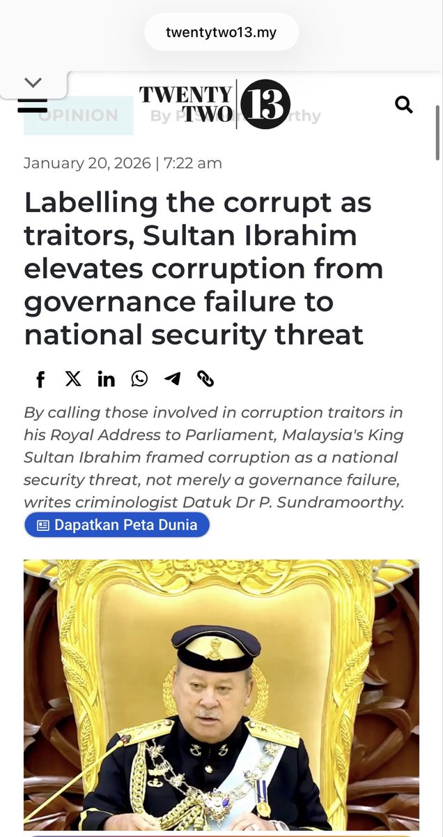 The_Endie's tweet photo. Takkan lah Agong yg kita semua kenali sebagai orang yg amat benci perasuah dan melabel mereka sebagai pengkhianat negara akan ampunkan najib begitu sekali? Harap semua pihak bertenang. Saya percaya jika kerajaan mahu najib lepas pun, Agong yg kita cintai tak akan ampunkan najib. https://t.co/Kb77C9Zrnq