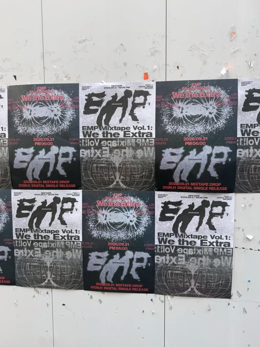 gunxhism's tweet photo. OMG EMP PROMOTIONAL POSTERS FOUND IN SEOUL!!! 

"2026.11 digital single release" theres also another release in november?!?!? https://t.co/CWuTwOCeaI