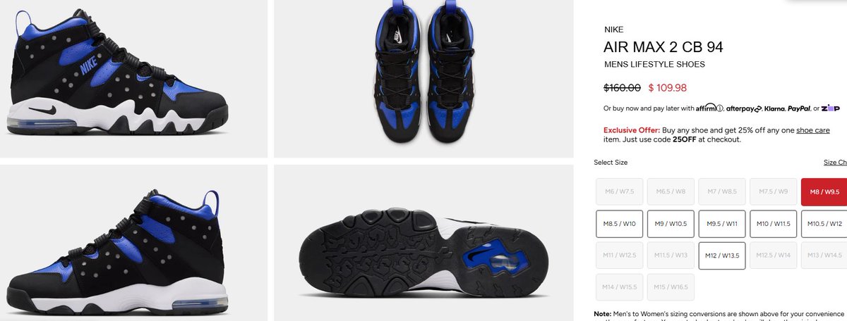 BallinSneaks's tweet photo. Nike Air Max2 CB 94 Royal $109.98 on SP https://t.co/e82FxtWtWN
Ad https://t.co/vXupUUflSy