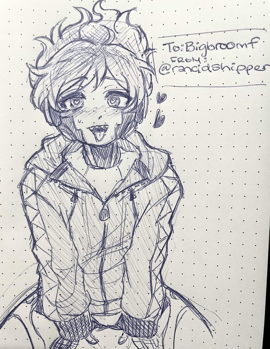 LuinOrthoSimp's tweet photo. Ahhh another gift from @rancidshipper  😵‍💫❤️ look at this cute sexy boy ahhh 🥹✨ I'm being so spoiled recently I can't do anything but simp and appreciate all of this so much! 🙏 Y'all need to stop giving me so many doodles or I'll cry 😭❤️ https://t.co/9Yzu6bKdG3